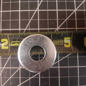 230 Qty 1-5/8"D, 1/2" ID, Zinc Plated Fender Washers,  - Free Shipping